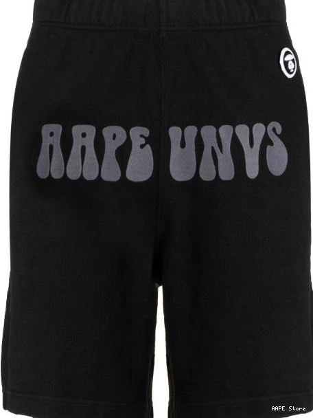 track BATHING *A logo-embroidered cotton shorts APE AAPE BY Men 0404